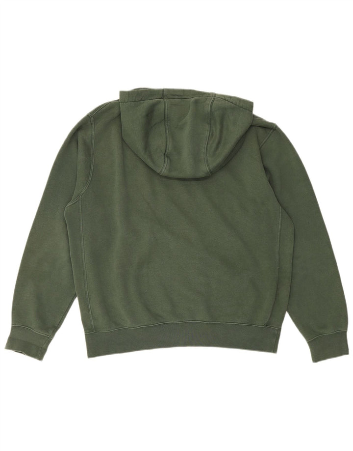 Nike Mens Graphic Hoodie Jumper Medium Green Cotton