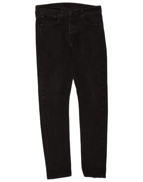Levi's Mens 512 Slim Tapered Jeans W32 L32 Black Cotton