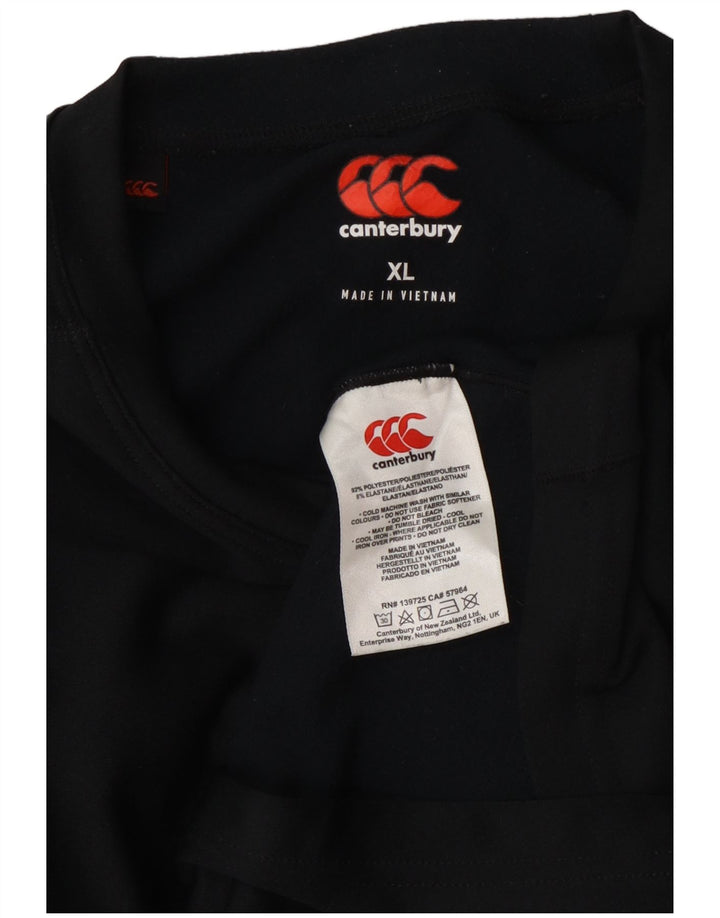 Canterbury Womens Graphic Top Long Sleeve UK 18 XL Black Polyester