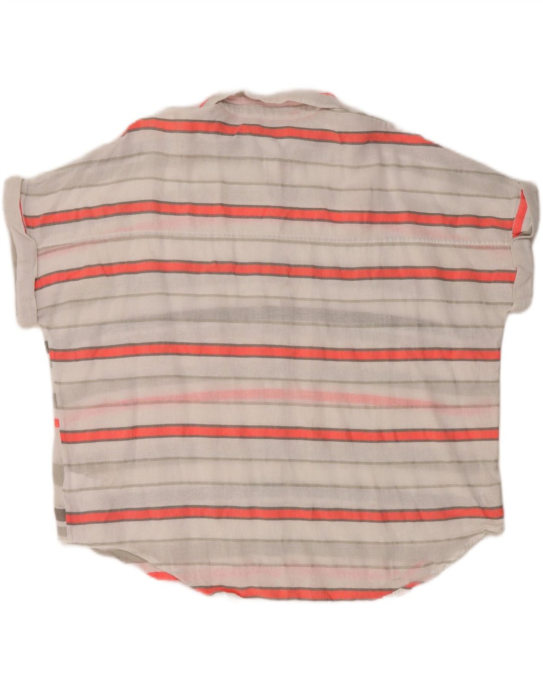 Joules Womens Short Sleeve Shirt UK 14 Large Multicoloured Striped