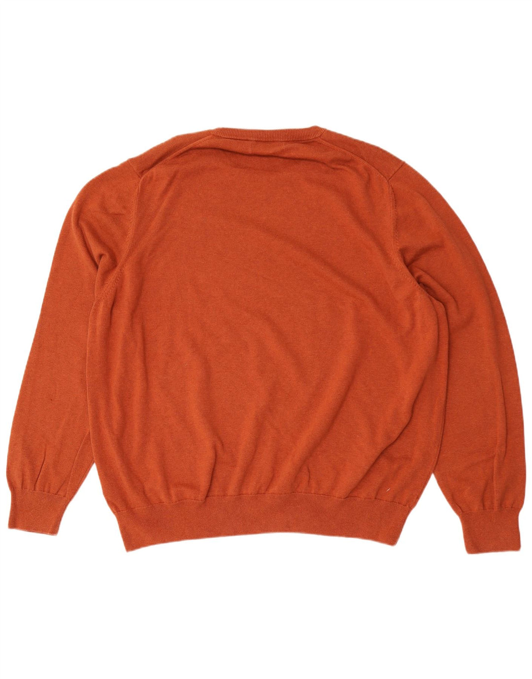 Marks & Spencer Mens Crew Neck Jumper Sweater 4XL Brown Cotton