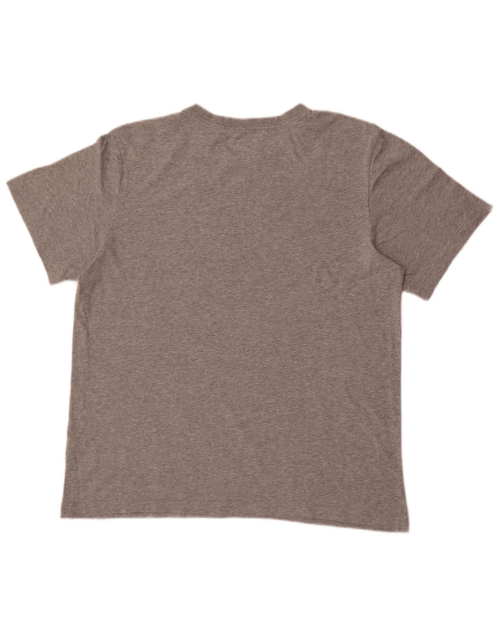 Nike Mens Graphic T-Shirt Top Large Grey Flecked Cotton