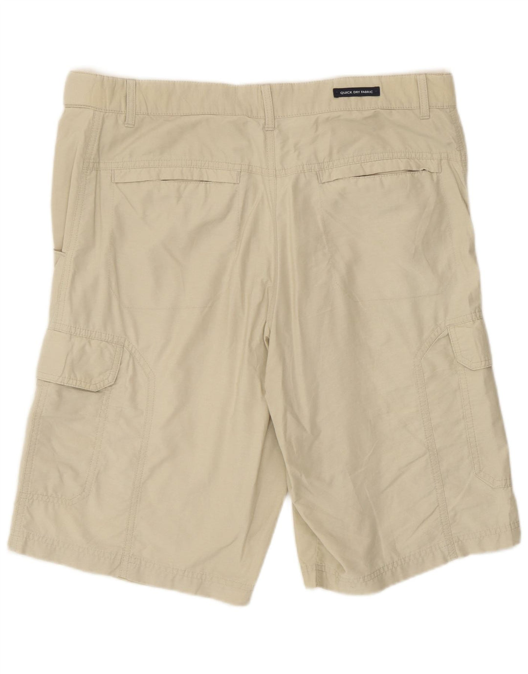 Marks & Spencer Mens Cargo Shorts W32 Medium Green Cotton