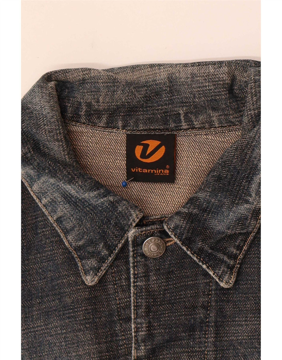 Vitamina Womens Denim Jacket UK 18 XL Grey Cotton