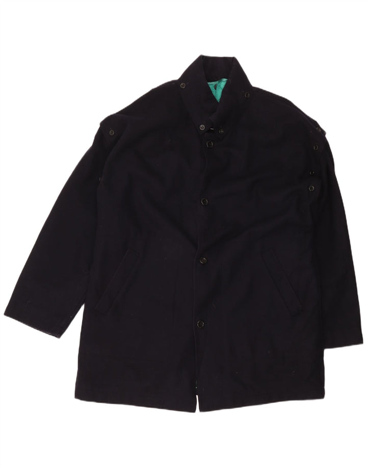 Orcinus Mens Windbreaker Coat IT 52 XL Navy Blue Wool