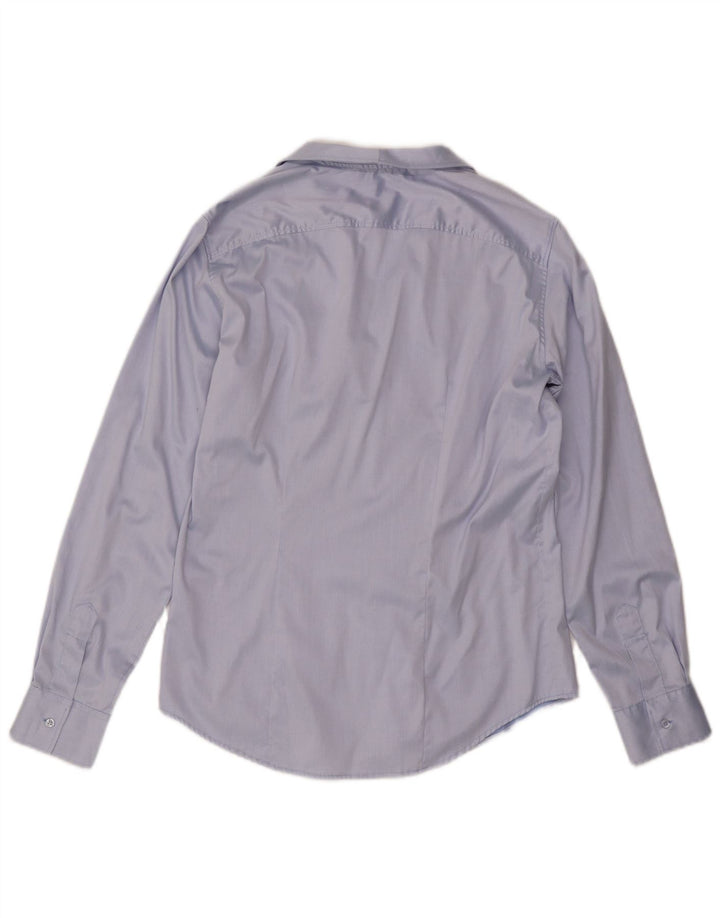 NARACAMICIE Womens Shirt UK 16 Large Blue Cotton