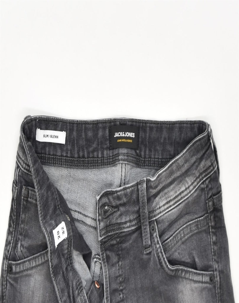 JACK & JONES Mens GLENN Slim Jeans W29 L32 Grey Cotton | Vintage | Thrift | Second-Hand | Used Clothing | Messina Hembry 