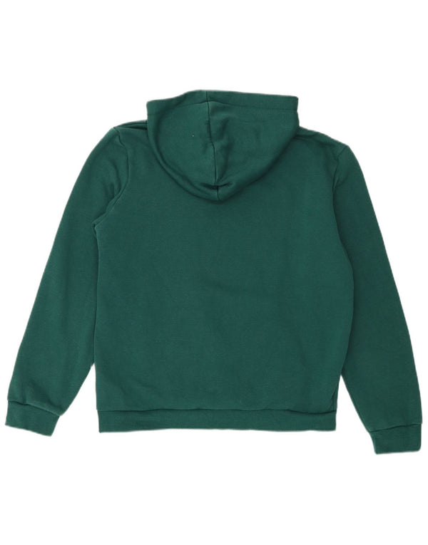 Puma Boys Graphic Hoodie Jumper 15-16 Years Green Cotton