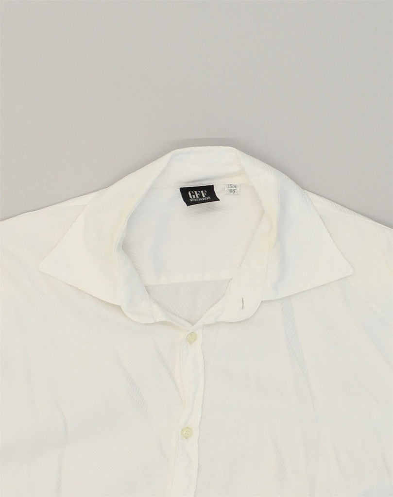 GIANFRANCO FERRE Mens Shirt Size 15/1/2 39 Medium White Cotton | Vintage Gianfranco Ferre | Thrift | Second-Hand Gianfranco Ferre | Used Clothing | Messina Hembry 