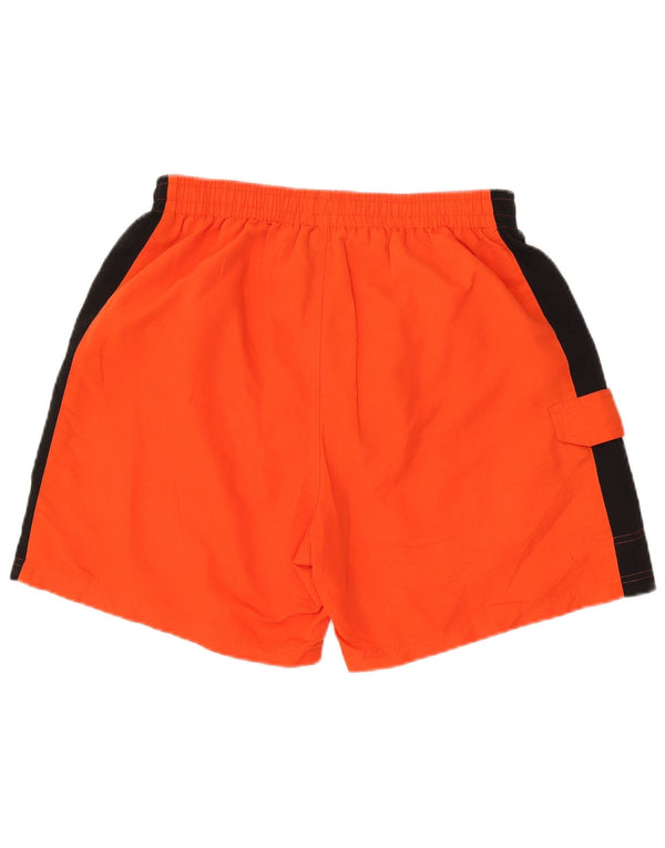 FILA Mens Swimming Shorts Large Orange Colourblock Polyester