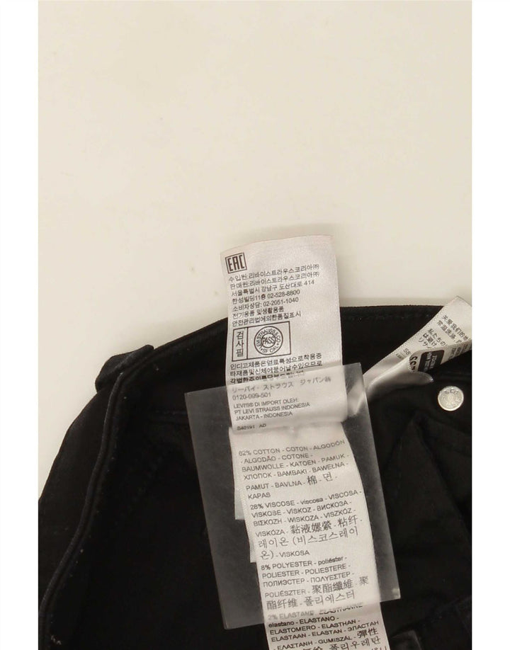 Levi's Womens Slim Jeans W28 L28 Black Cotton