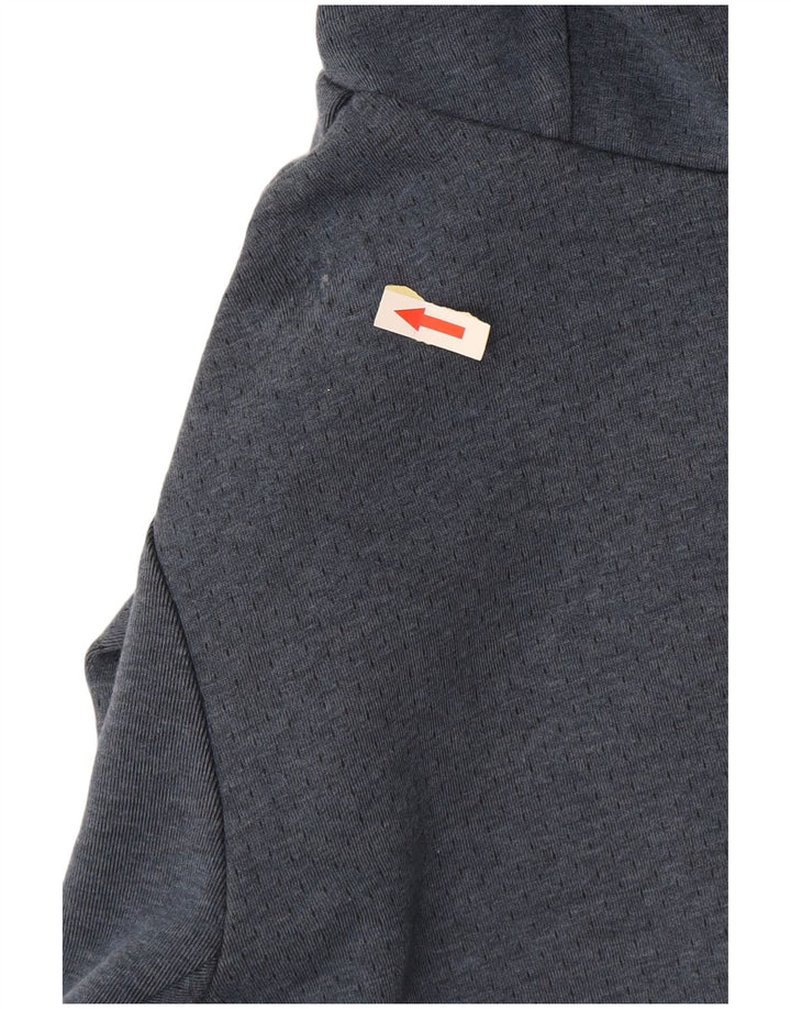 Nike Mens Hoodie Jumper Medium Navy Blue Cotton