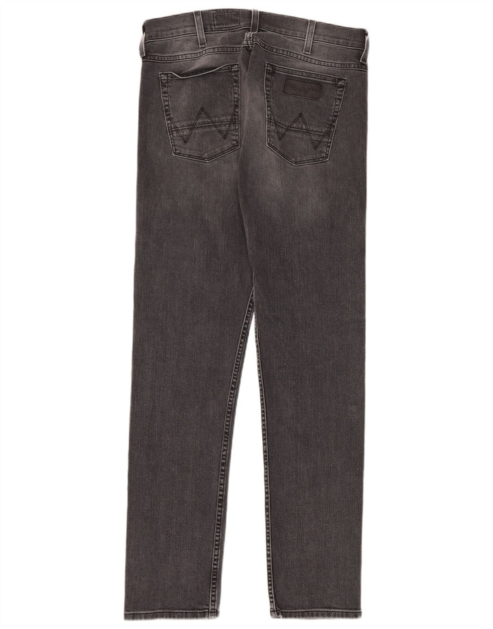 Wrangler Mens Colton Slim Jeans W32 L34 Grey Cotton
