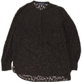 French Connection Womens See Through Tunic Top UK 12 Medium Black