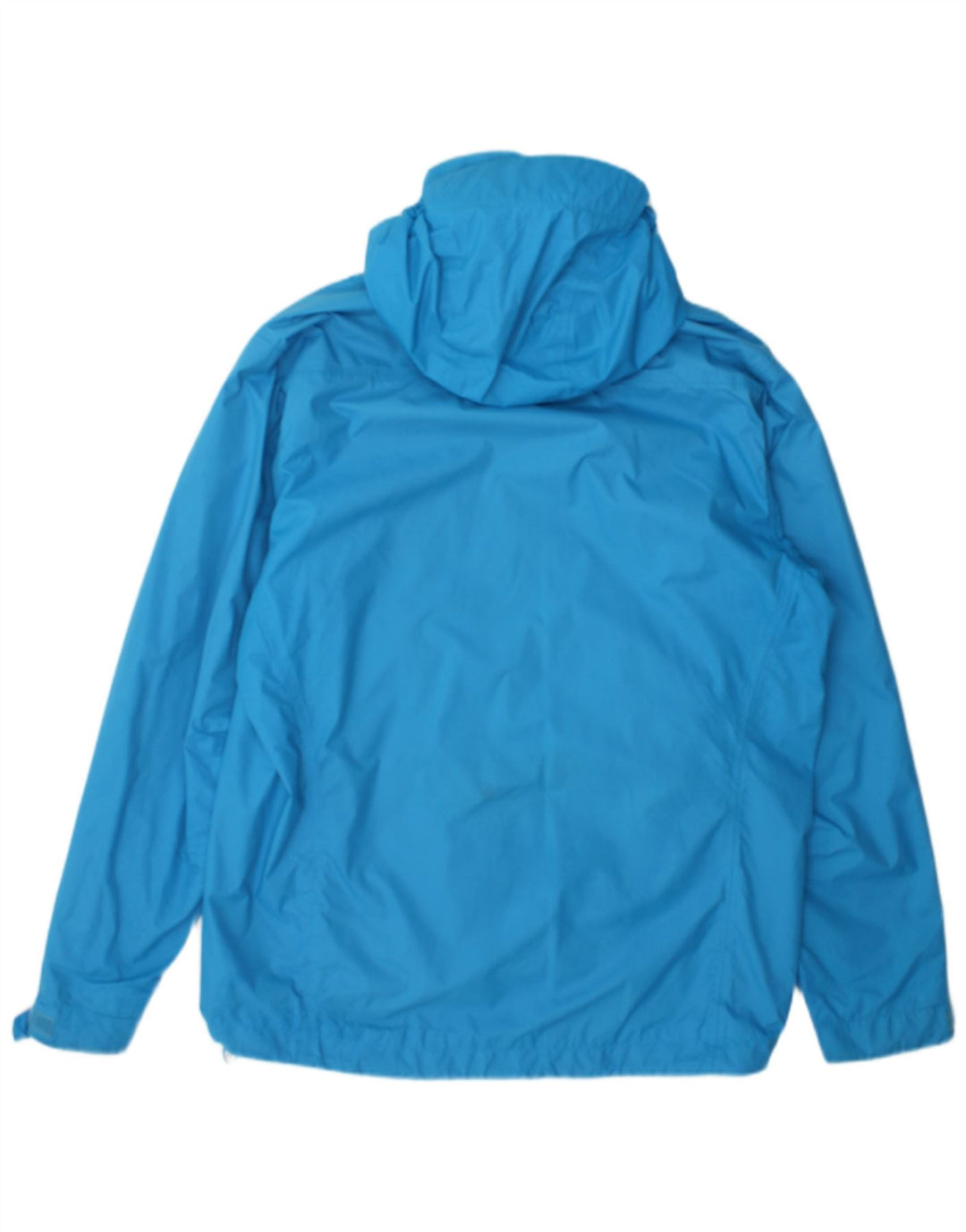 Adidas Mens Hooded Rain Jacket UK 40 Large Blue Nylon