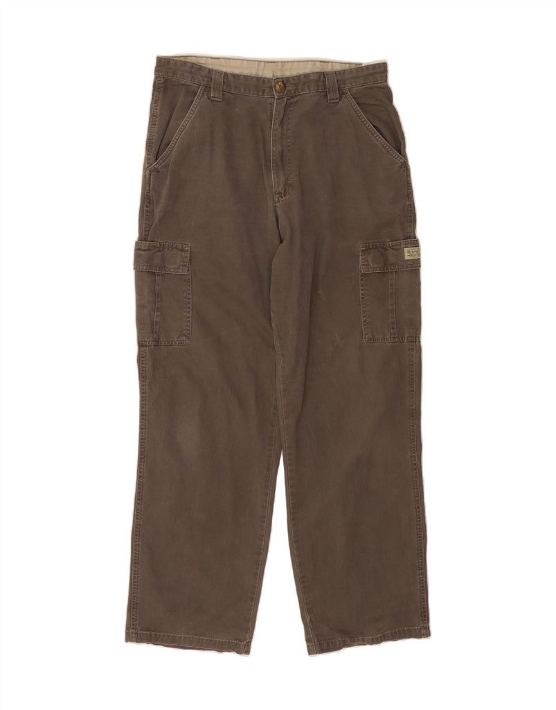 WRANGLER Mens Straight Cargo Trousers W34 L34 Grey Cotton Vintage Wrangler and Second-Hand Wrangler from Messina Hembry 