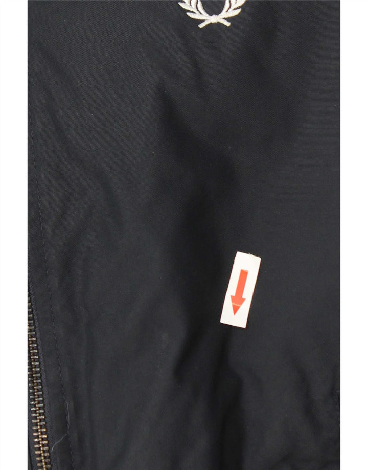 Fred Perry Boys Bomber Jacket 11-12 Years Grey Nylon