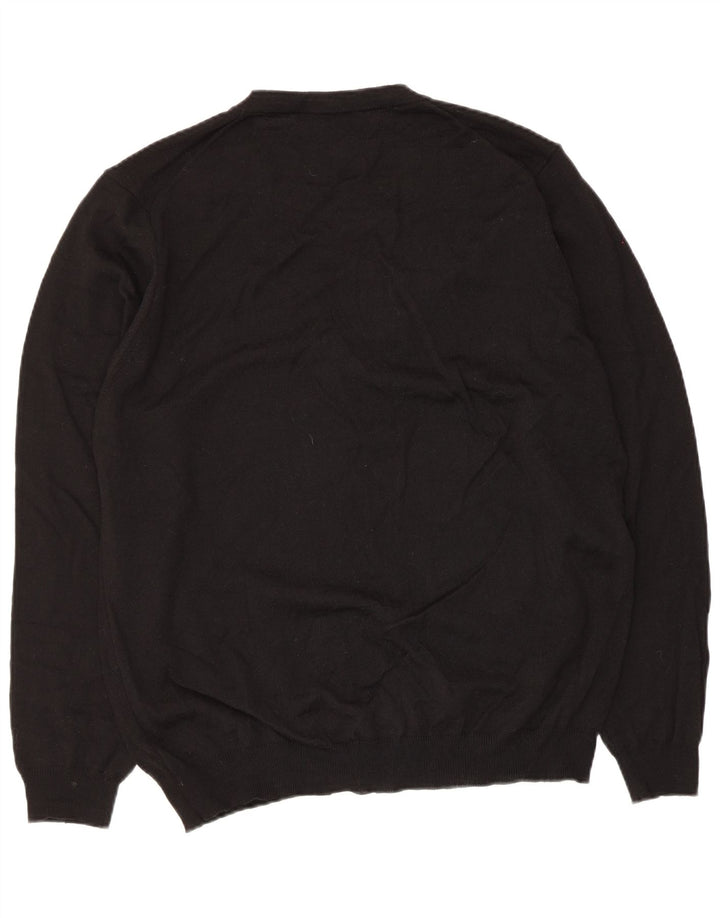 Marks & Spencer Mens Cardigan Sweater Large Black Acrylic