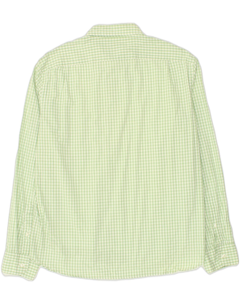 J. CREW Mens Slim Shirt XL Green Gingham Cotton | Vintage J. Crew | Thrift | Second-Hand J. Crew | Used Clothing | Messina Hembry 