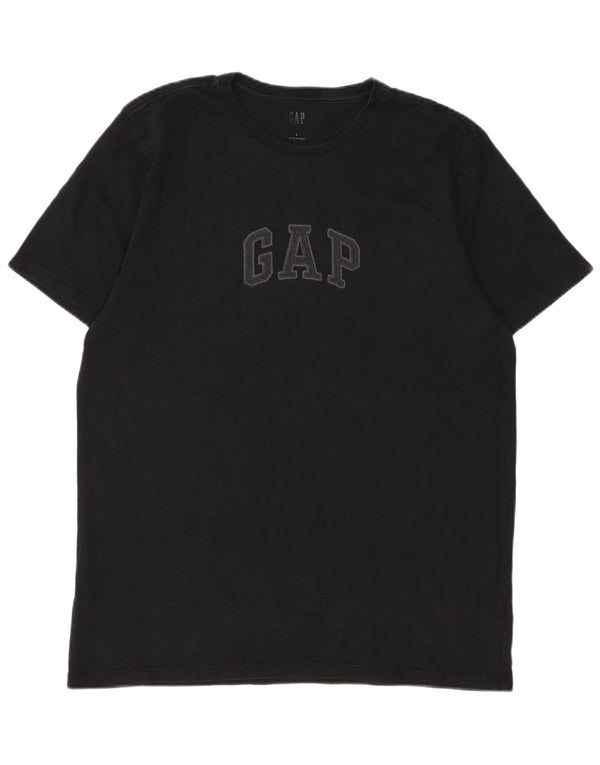 Gap Mens Graphic T-Shirt Top Large Black Cotton