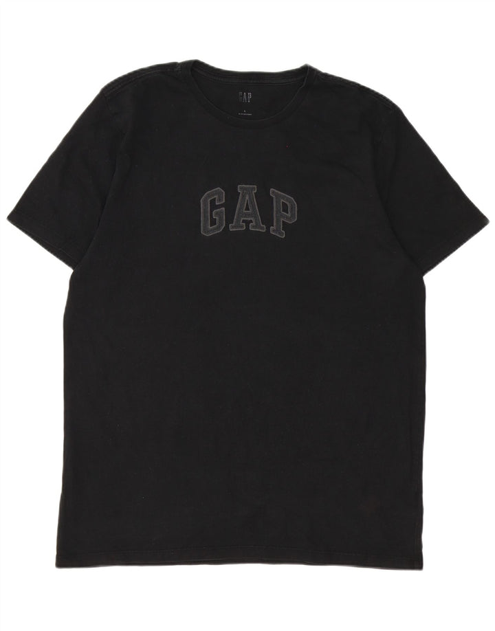 Gap Mens Graphic T-Shirt Top Large Black Cotton