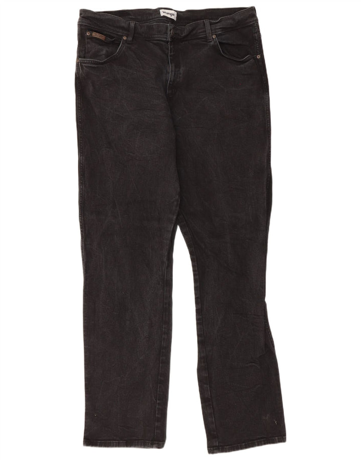 Wrangler Mens Texas Straight Jeans W42 L36 Black
