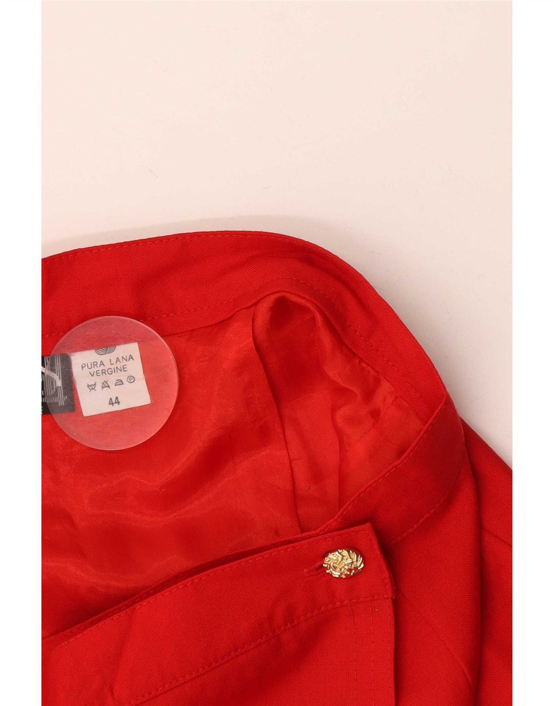 Vintage Womens Wrap Skirt IT 44 Medium W28 Red Virgin Wool