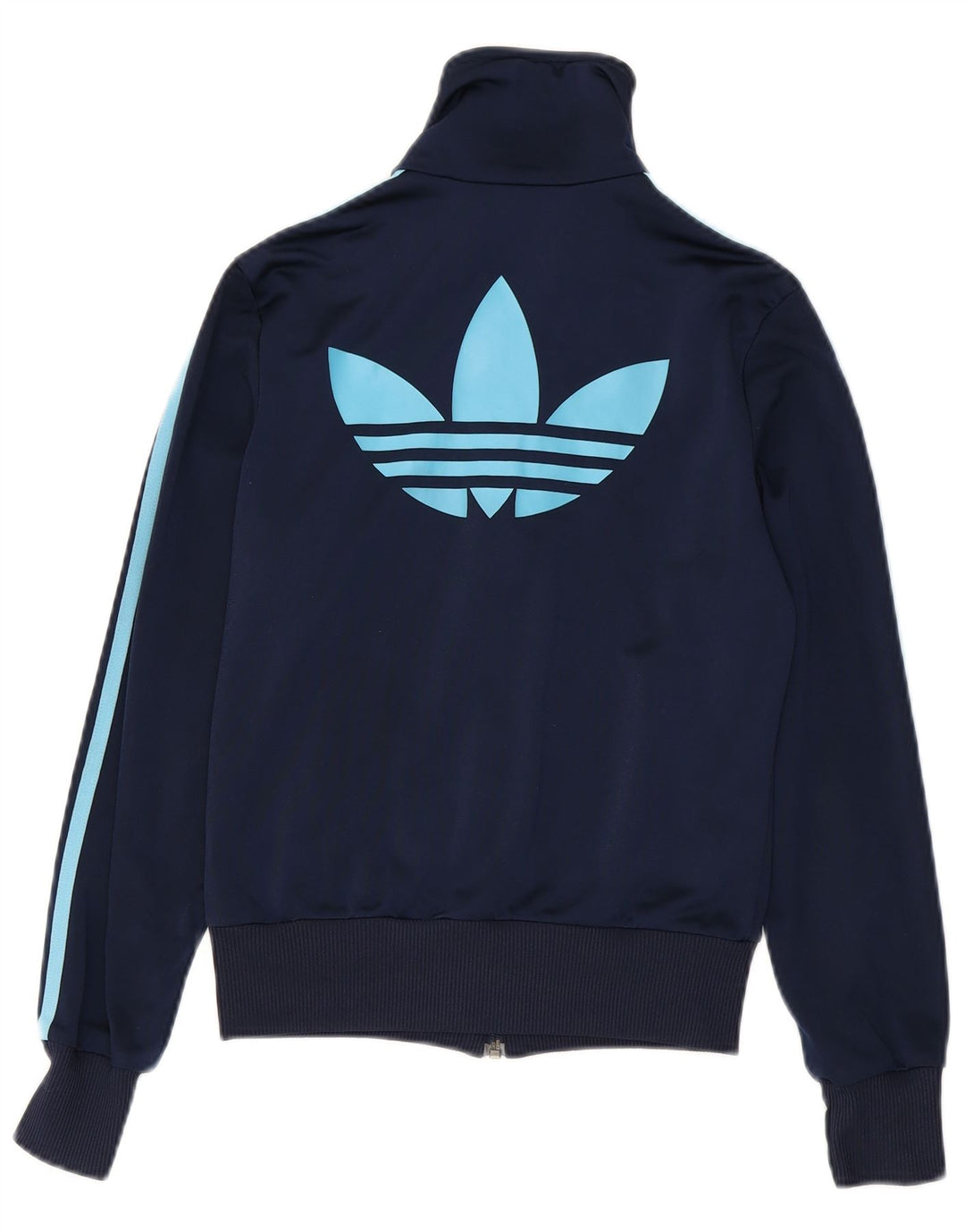 Adidas Womens Tracksuit Top Jacket EU 34 XS Navy Blue