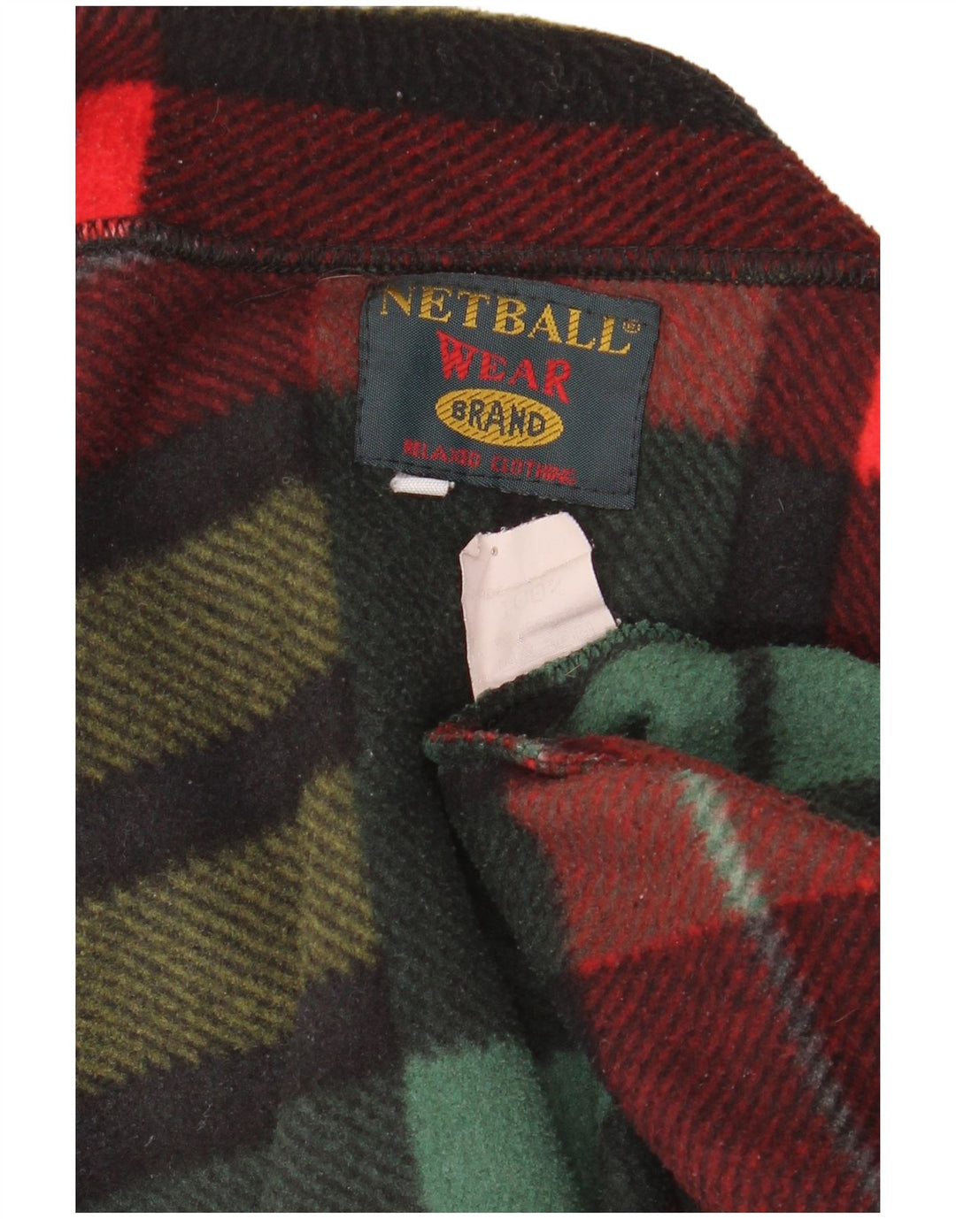 Vintage Mens Overshirt Fleece Shirt Large Multicoloured Check Polyester