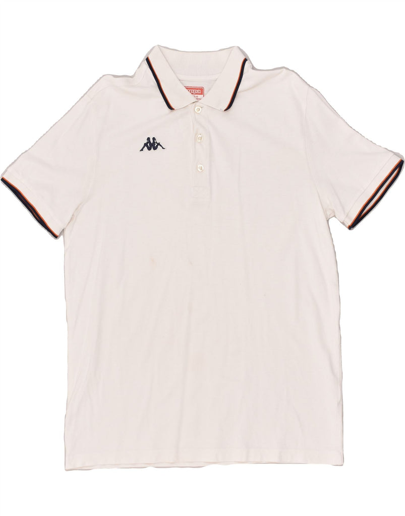 KAPPA Mens Polo Shirt Large White | Vintage Kappa | Thrift | Second-Hand Kappa | Used Clothing | Messina Hembry 