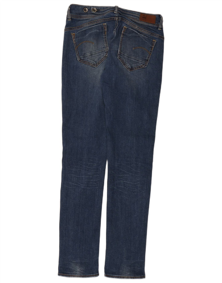 G-Star Womens Midge Straight Jeans W29 L32 Blue Cotton