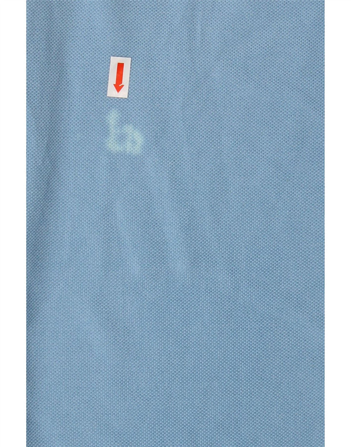 LACOSTE Mens Polo Shirt Size 6 XL Blue Cotton