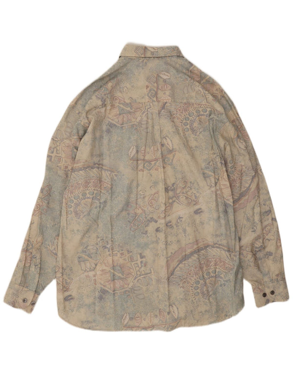 Club D'Amingo Mens Abstract Pattern Shirt Size 41/42 Large Multicoloured