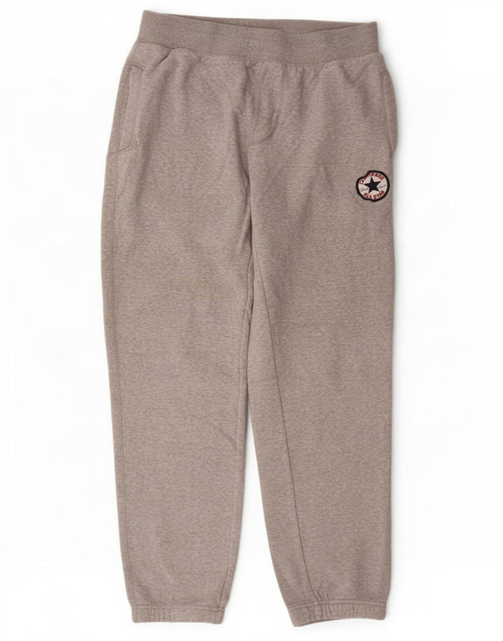 Converse Mens Tracksuit Trousers Joggers Medium Grey Cotton