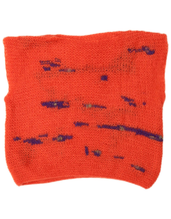 VINTAGE Womens Vest Tank Top UK 1Medium Orange