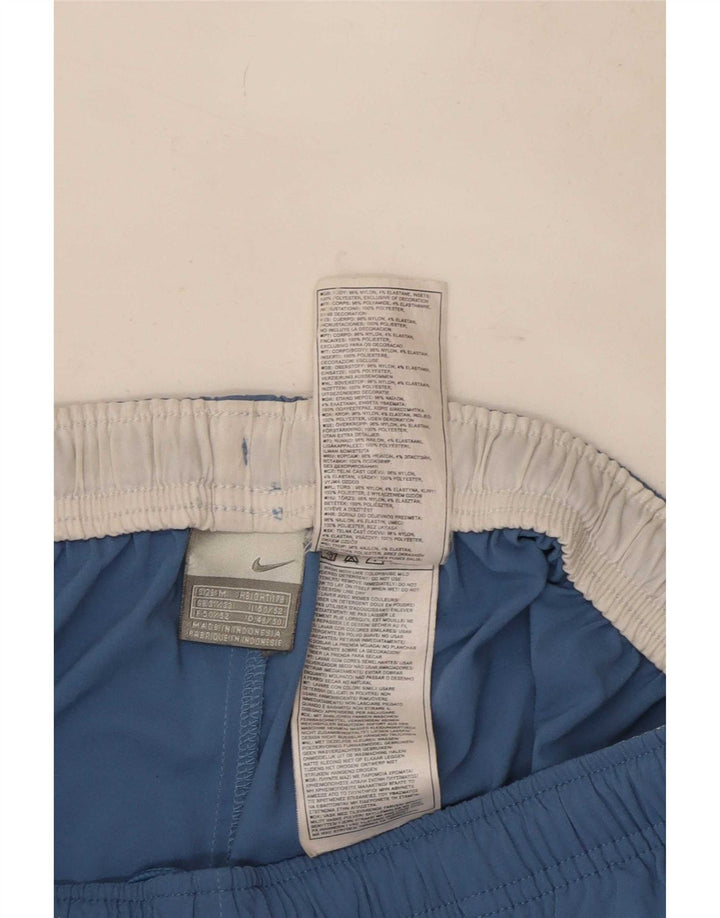Nike Mens Tracksuit Trousers Medium Blue Striped Nylon