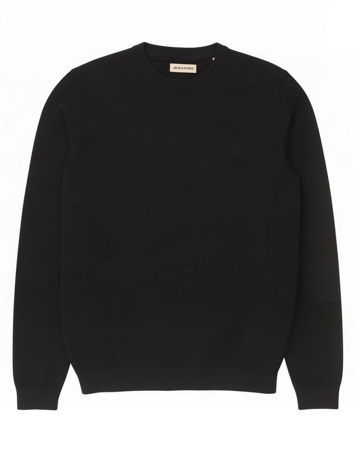 Jack & Jones Mens Crew Neck Jumper Sweater Small Navy Blue