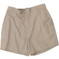 VINTAGE Womens High Waist Chino Shorts W28 Medium Grey Vintage Vintage and Second-Hand Vintage from Messina Hembry 