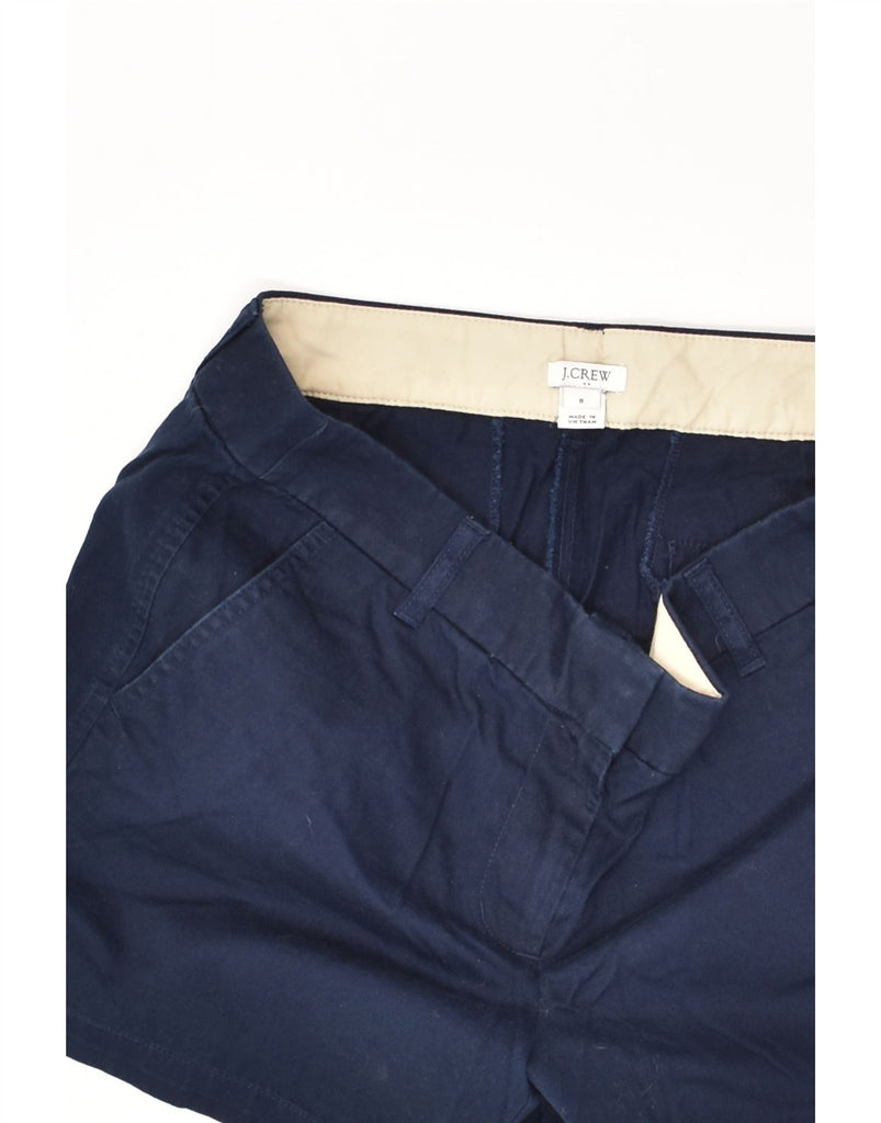 J. CREW Womens Chino Shorts US 8 Medium W31 Navy Blue Cotton | Vintage J. Crew | Thrift | Second-Hand J. Crew | Used Clothing | Messina Hembry 