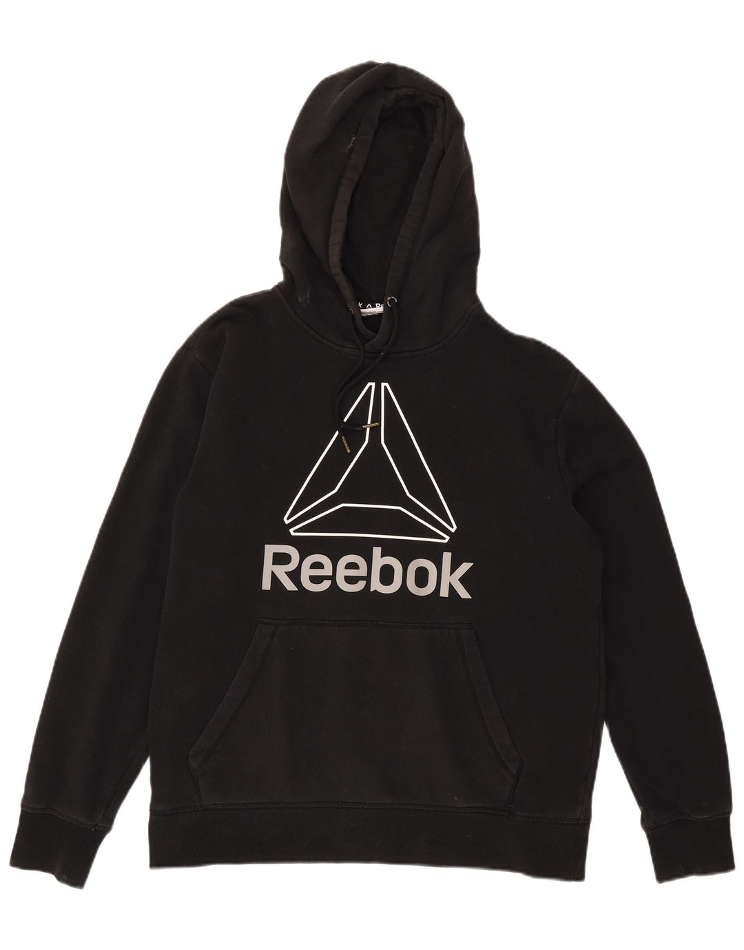 Reebok Mens Graphic Hoodie Jumper Large Black