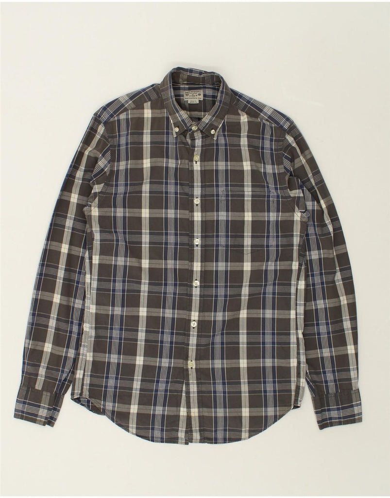 J. CREW Mens Shirt XS Grey Check Cotton | Vintage J. Crew | Thrift | Second-Hand J. Crew | Used Clothing | Messina Hembry 