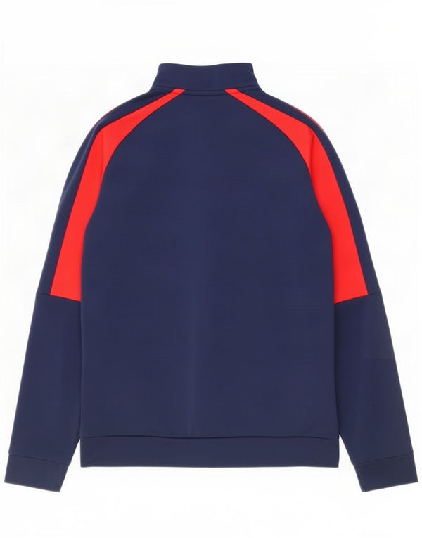 Puma Boys Graphic Tracksuit Top Jacket 13-14 Years Navy Blue Colourblock