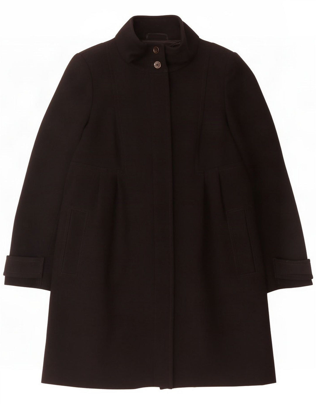 Max Mara Womens Weekend Overcoat UK 14 Large Black Wool