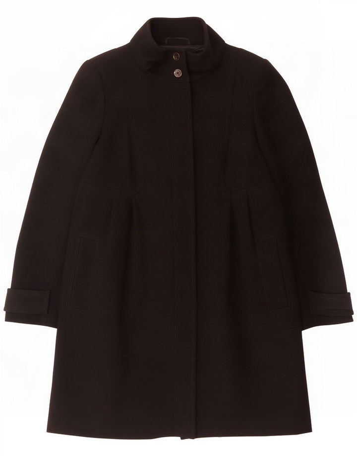 Max Mara Womens Weekend Overcoat UK 14 Large Black Wool