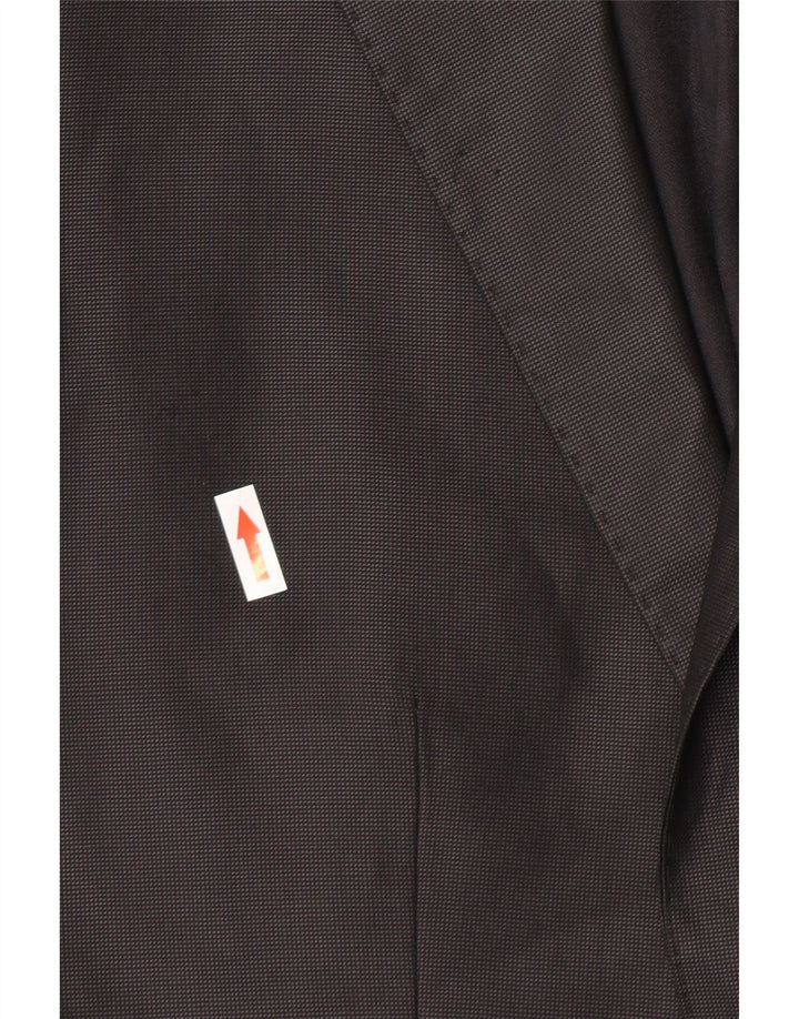 Zara Mens 2 Button Blazer Jacket EU 48 Medium Black