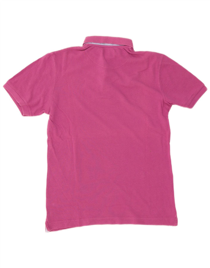 La Martina Mens Polo Shirt Small Pink Cotton