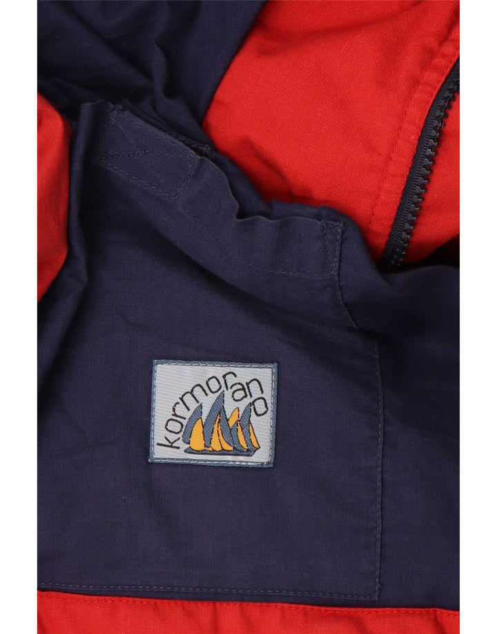 Vintage Mens Utility Jacket UK 46 3XL Red Polyester