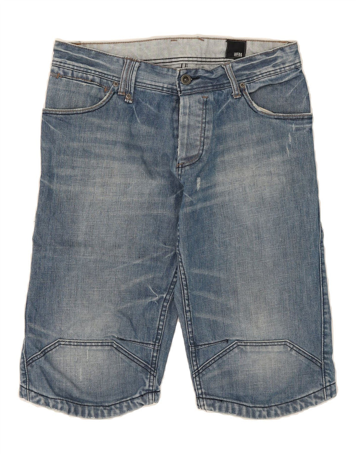 JACK & JONES Mens Denim Shorts Large W34 Blue Cotton Vintage Jack & Jones and Second-Hand Jack & Jones from Messina Hembry 