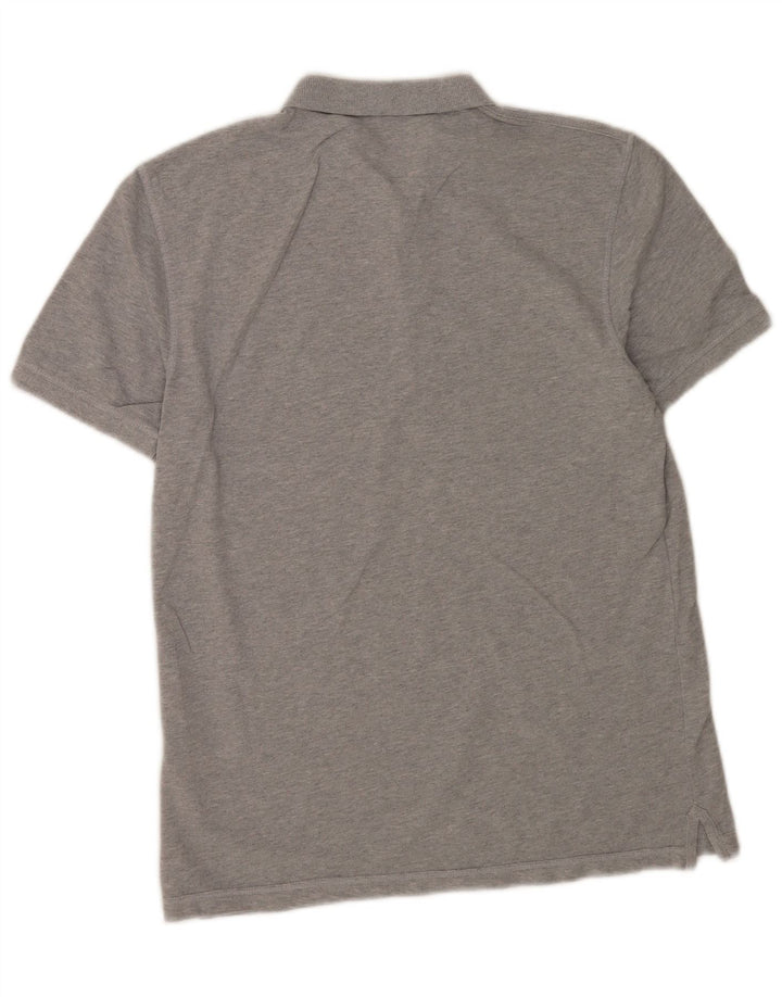 All Saints Mens Polo Shirt Medium Grey Cotton