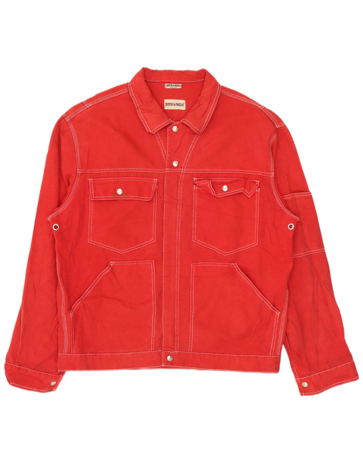 Durango Mens Utility Jacket UK 40 Large Red Cotton